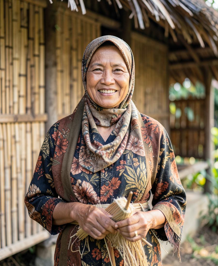 Inaq Sri, Sasak songket weaver