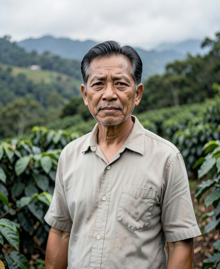 Yohanes, Highland coffee farmer, Bajawa