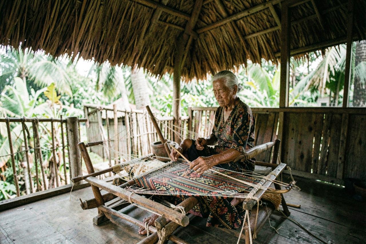 Songket at the Loom in Sukarara