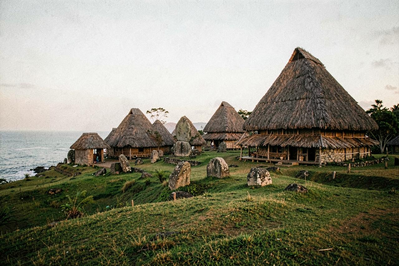 Ratenggaro: Peaked Roofs and Stone Tombs