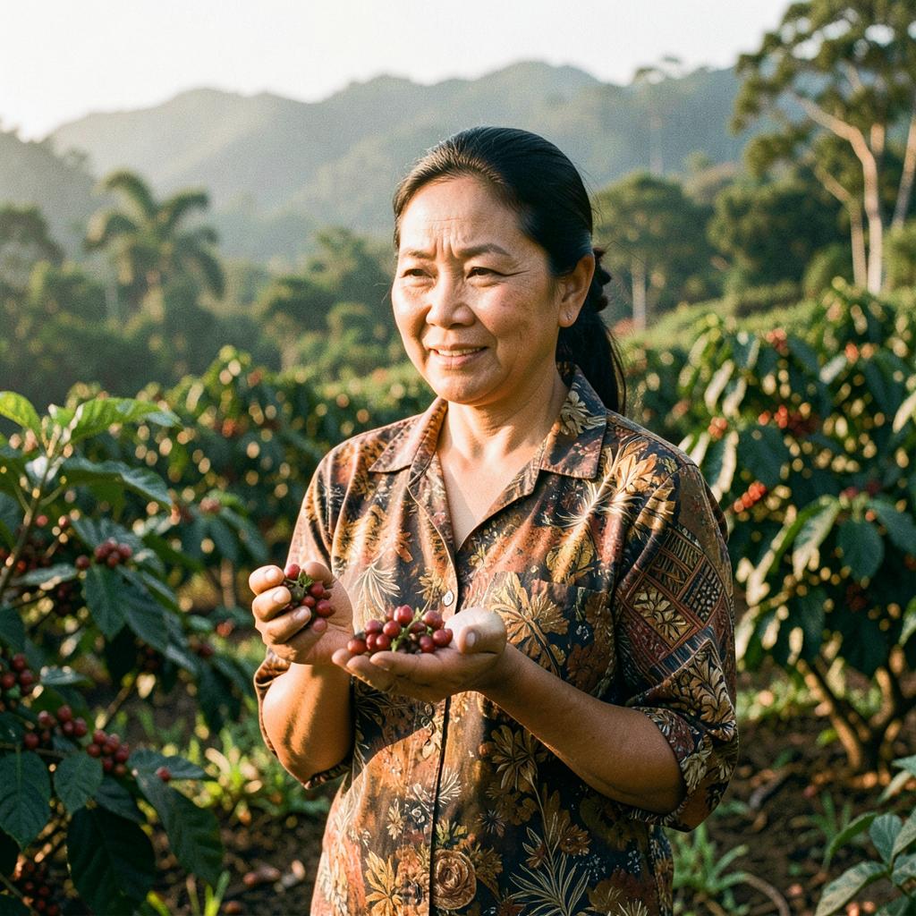 Nyoman, Highland coffee and clove farmer